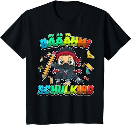 Ninja Einschulung Schule 1. Klasse Bääähm! Schulkind T-Shirt