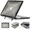 SEYMCY Cover compatibile con MacBook Pro 16 Custodia 2024 2023 2022 2021, guscio rigido antigraffio protettivo con supporto pieghevole M4 A3186 A3403 / M3 A2991 / M2 A2780 / M1 A2485 - Nero