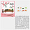 BENECREAT 11x10.5cm Metallstanzformen Im Japanischen Lebensmittelstil, Sushi-Kirschblüten DIY Handwerk Schablone Vorlage Für Scrapbooking Album Dekorative Prägung (0.8mm Dick)