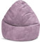 Sitting Point by Magma BeanBag Shara XXL Sitzsack aus Flauschcord - 80x130cm, Hülle waschbar, lila, Oeko-TEX®-Zertifiziert