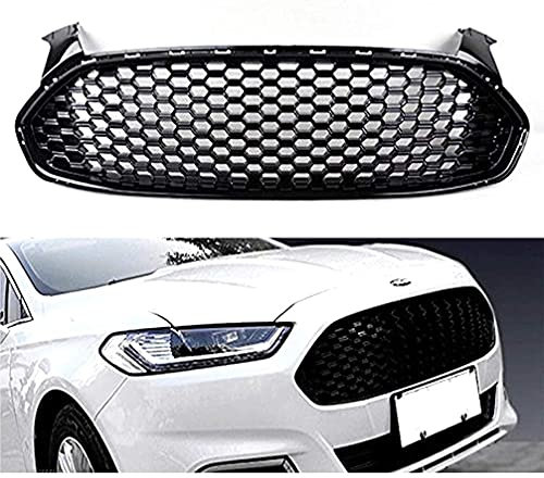 Auto Frontgrill Grill Kühlergrill für Mondeo 2013 2014 2015 2016, ABS Front Grill Gitter Nieren Grill Ersatz, Kühlergrill Glänzend Nieren Kühlergitter Gitter