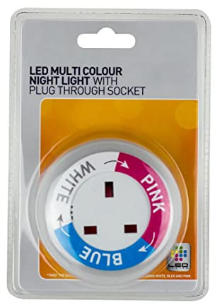 Mr. Gadget's Solutions® Luz nocturna LED multicolor, luz nocturna automática para guardería desde el amanecer hasta el atardecer
