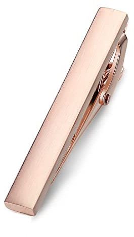 HONEY BEAR 4cm Herren Kinder Krawattennadel Krawattenklammer für schmale Krawatten Tie Clip 1.57inch (Roségold 4cm)