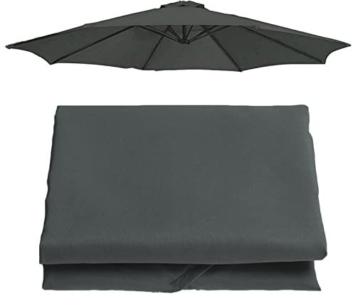 NAFGQIY Toldo Sombrilla 8 Varillas/6 Varillas 3 Metros Ventilado Recambio Tela Sombrilla Parte Superior para Sombrilla De Exteriores, Patio, Jardín, Playa, Piscina, Paraguas Grueso Y Fuerte