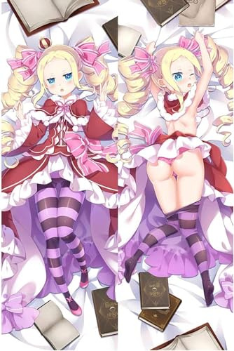 RuiHao Anime Kissenbezug Für Re Zero: Starting Life in Another World Beatrice,Anime Pillowcase Digitaler Doppelseitiger Druck Kissenbezug,Seitenschläferkissen Bezug,Bedding Umarmungskissen Bezu