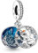 Feitery Christmas Zauberlehrling Charms Kompatibilität für Pandora Armband Bead Charm für Damen Weihnachtszeit (Gefrorener Schnee)