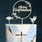 WANYI Cake Topper Konfirmation Holz 3pcs Meine Konfirmation Cake Topper Konfirmation Tortendeko mit Fisch Kuchen Erstkommunion Kuchen Deko Tortendeko Party für Junge Mädchen (B)