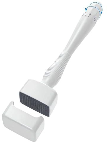 Derma Stamp - Derma Stampel Einstellbar 0-3,0mm, 140 Titan Echte Nadeln Microneedle Stamp, Professionelle Derma Stamper für Haar und Bart Hautpflege