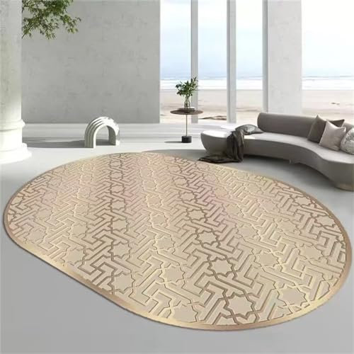 LKTRUK Couch Teppich Wohnzimmer Rechteckiger Esszimmerteppich, Schlafzimmerteppich, Maschinenwaschbar Couch Teppich Wohnzimmer Couch Teppich Wohnzimmer Khaki 130X190Cm 4Ft 3.2''X6Ft 2.8''