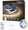 OULARA COB LED Streifen Natürliches Weiß 4000K,10M Dimmbar 24V Flexibel LED Streifen mit RF Fernbedienung und Netzteil,CRI90+ Hell Unterbauleuchte für Home DIY Dekoration,Timerfunktion