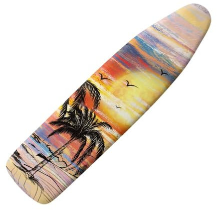 Coloranimal Sunset Palm Tree Large Ironing Board Covers Iron Board Cover and Pad Iron Board Dust Cover with Elastic Edge No Slip Trendy Design Ironing Board Protector Cover Padded Ironing Board Cover