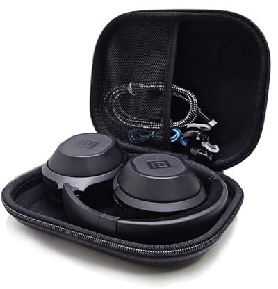 Hard EVA Travel Headphone Case Compatible with Sony WH-1000XM5, WH-1000XM4/ WH-XB910N/ ULT WEAR/for Anker Soundcore Life Q20 Q30 Q20+/ Q20i/ Space Q45 Wireless Over Ear Bluetooth Headphones Storage