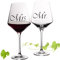 Imperial Mr und Mrs - Juego de 2 copas de vino universales (590 ml)