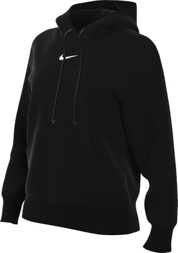Nike Damen Sportswear Phoenix Std Po Kapuzenpullover, Black/Sail, XXL