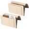 Mlysnd 2pcs Bedside Organiser Bed Pocket Bedside Hanging Bag, Bedside Felt Storage Bag for Mobile Phone, iPad, Remote Control, Books, Glasses, Magazines - Beige 32 * 21cm