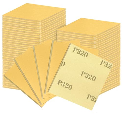 Shineboc 18pcs éponges Abrasives, Blocs De Ponçage, Grain 320, Blocs De Sable en Mousse Souple, Papier De Verre Sec Et Humide pour Bois Et Métal