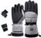 NVOQILIN Electric Heated Gloves for Freezer Work, Winter Warmer Gloves for Skiing Cycling Motorbike Driving Hunting Snowboarding