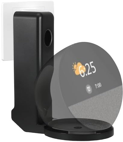 WUISOLQP Support de prise pour support mural spot (noir)