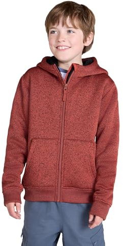 Mountain Warehouse Nevis Kids Full Zip Hoodie Rust 13y