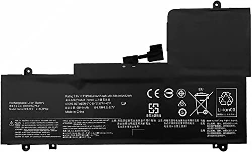 7.64V 53Wh L15L4PC2 L15M4PC2 5B10K90778 Laptop Battery Compatible for Lenovo Ideapad Yoga 710-14IKB 710-14ISK 710-15IKB 710-15ISK Series