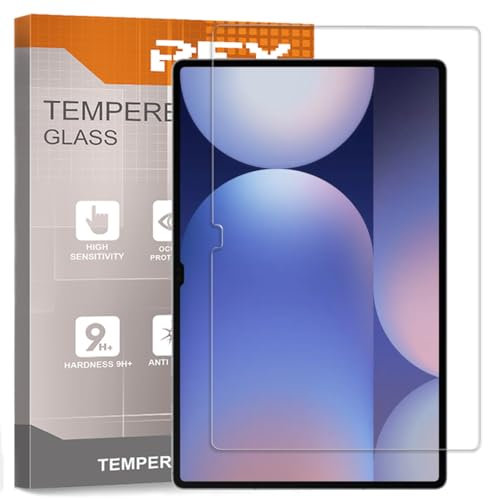 REY Protector de Pantalla para Samsung Galaxy Tab S10 Ultra 14,6, Cristal Vidrio Templado Premium