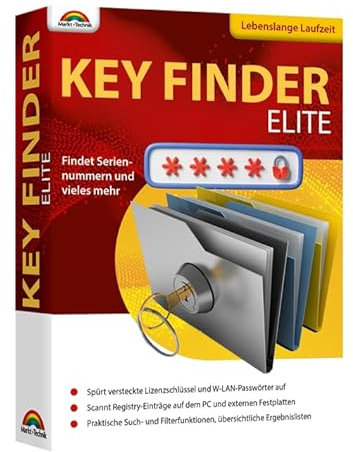 KEY Finder Elite, Seriennummern, Lizenzschlüssel, Passwörter finden, Lebenslange Lizenz, kein Abo, Win 11, 10, 8.1