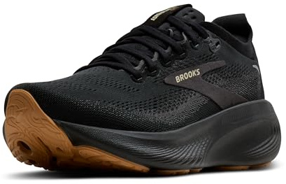 Brooks Men’s Adrenaline GTS 25 Supportive Running & Walking Shoe, Black/Biscuit, 6.5 UK