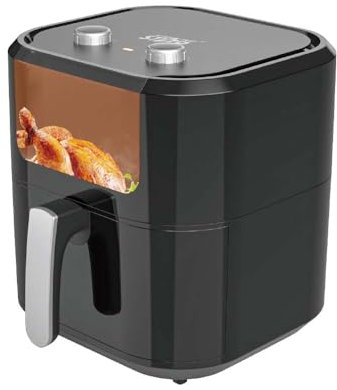 Emirate, WINNINGSTAR, 7.7L Extra Large Air Fryer – Digital Hot Air Circulation Fryer, Oil-Free Healthy Cooker with Adjustable Temperature & Timer, Dual Zone Basket for Family Meals, Chips, Chicken