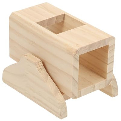 JOINPAYA Wooden Hamster Seesaw Tunnel Toy Pet Exercising Seesaw for Hamster Maze for Small Pets