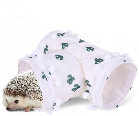 Tunnel for Hamsters | 3 Way Folding Pet Supplies – Gerbil Den for Mice Curly Ferrets – for Exploration Game Climbing Sleeping Mice Hedgehog at Home