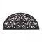 Smart Garden Half Moon Rubber Victorian Cast Iron Style Door Mat Black Doormat