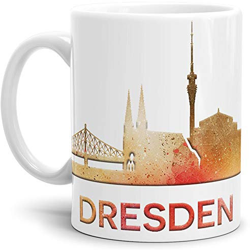 Tassendruck Dresden-Tasse Skyline - Kaffeetasse/Mug/Cup - Qualität Made in Germany