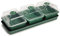 EarlyGrow MPL50033/P/C 3-Bay Windowsill Propagator with Capillary Mat and Tray (Self-Watering) 54.5 x 21.5 x 15 Centimetres - Green