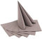 50 Stück Servietten TAUPE Toffee 40 x 40 cm stoffähnlich zum falten Cappuccino Hochzeit Geburtstag Dinner Mundservietten biologisch abbaubar