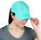 TrailHeads Cap Damen zum Joggen - Race Day Performance Cappy Frauen - Leichte & Schnell Trocknende Sport Cap Damen Sommer aus Mesh mit Reflektierendem Rand - meeresgischt-grün