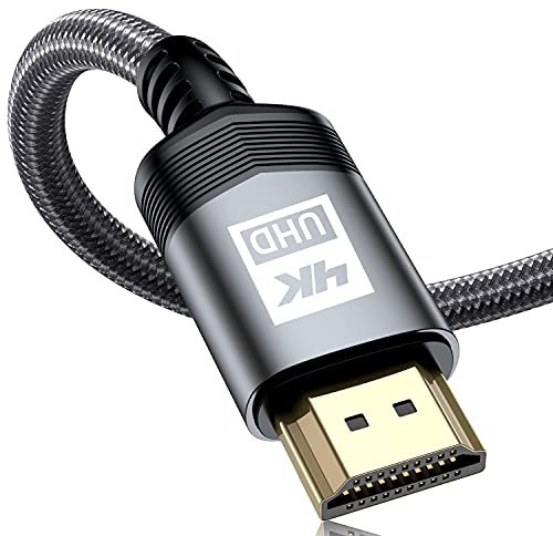 sweguard 4K HDMI Kabel 2Meter, HDMI 2.0 auf HDMI Kabel 4K@60Hz 18Gbps Nylon Geflechtkabel, vergoldete Anschlüsse mit Ethernet/Audio Rückkanal, kompatibel Video 4K UHD 2160p,HD 1080p
