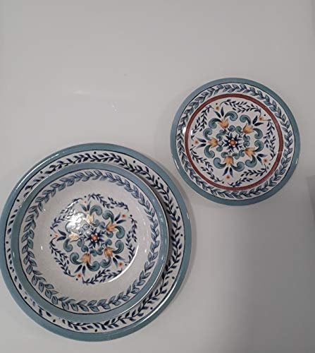 SERAFINO ZANI Servizio Piatti Ceramica 18PZ Taormina