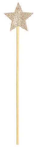 Baguette magique dorée - 8,5 x 36 cm - Accessoire de costume