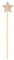 Baguette magique dorée - 8,5 x 36 cm - Accessoire de costume