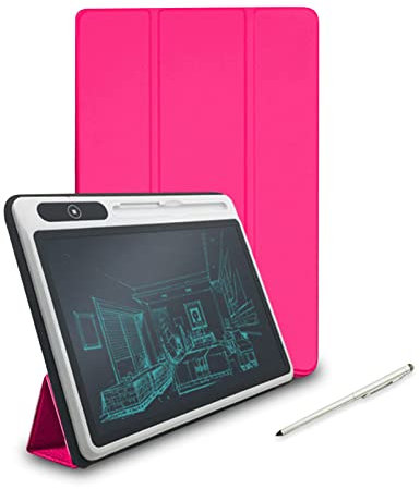 LCD Writing Tablet, 10.1 Inch Business LCD Handwriting Board,Electronic Digital Writing&Colorful Screen Electronic Notepad,Writing Tablet Gift for Kids and Adults at Home,School and Office(Rode red)