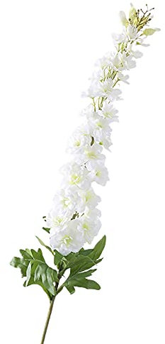 Künstliche Blume, für Zuhause, Garten, Dekoration, leicht, Rittersporn, für Hochzeit, Weiß