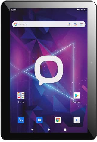 Konrow - K Tab 1005 - Tablet Touch Dual Sim 4G & Wifi - Schermo da 10.1'', Memoria interna da 32 GB espandibile da Micro SD a 128 GB, 2 Telecamere da 8 e 5 Mpx - Android 11 GB Edizione - Nero