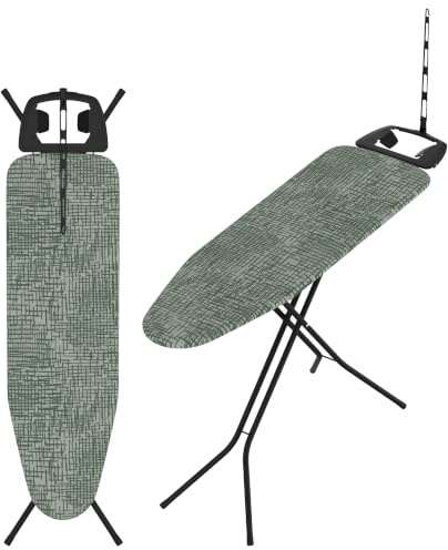 Rörets Bügelbrett Exclusive Black | Stabiles Gestell & Kabelhalter, 38x120 cm, Bügeltisch mit Qualität von Schwedens führender Bügelbrettmarke