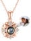 Dorunmo Personalisierte Projektion Bild Anhänger 925 Sterling Silber Halskette Kette mit Foto Bild Anhänger Geburtstag Jubiläumsgeschenke für Sie/Frauen/Freundin/Mutter Schmuck(Roségold)