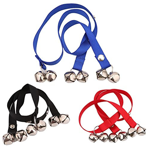CELTD UK Adjustable Pet Dog Potty Training Door Bells Nylon Housetraining Housebreaking (BLUE)