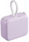 ODGUV Small Portable Charger 4000mAh,Cute Power Bank Built in Cable,Mini Fast Charging USB C Phone Charger,Ultra-Compact External Battery Pack for iPhone Samsung Google,Purple