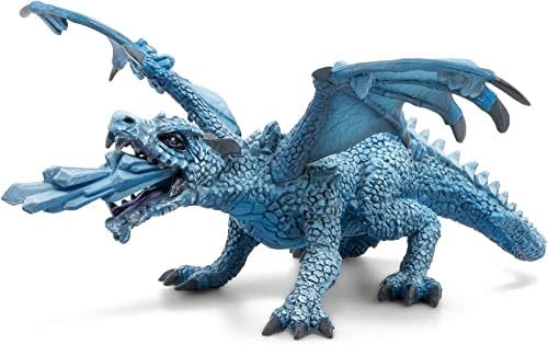Papo - Grande Figura - Drago di Ghiaccio, Giocattolo per Bambini, Viaggio in Un Mondo di Fantasia, Creazione Dipinta a Mano per Avventure Glaciali da 3 Anni