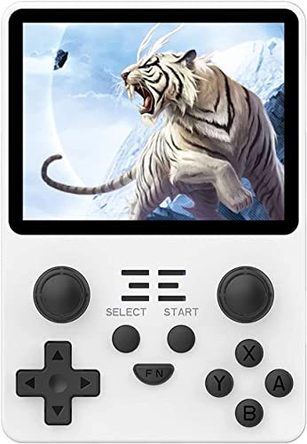 HOIRA Powkiddy RGB20S Console with 20000 Pre-Installed Games, Portable Retro Game, Save and Charge Function.-White||128G