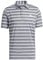 adidas Herren Mens Two Color Stripe Polo Shirt, Grey Three/White, M