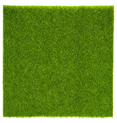 Naturel Intérieur Extérieur Gazon Artificiel Vert Foncé Astro Gazon Jardin Micro Paysage Ornement Décor à la Maison(30 * 30cm)